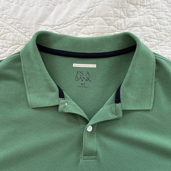 Jos. A. Bank Forest Green Polo Shirt (XL/ T). - Picture 3 of 4